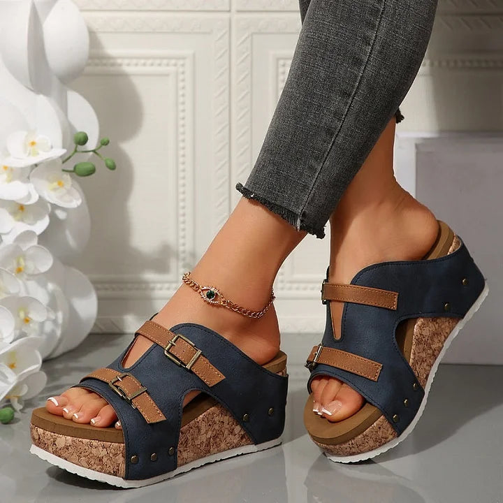 Themis – Dames Orthopedische Platform Wedge Sandalen