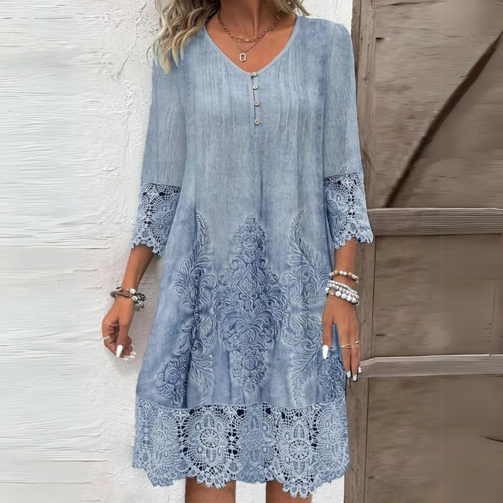 Teresa – Bloemen Midi Jurk