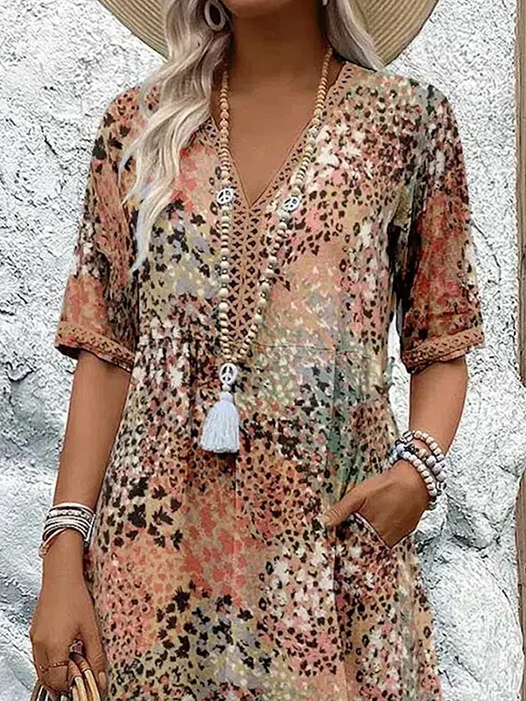 Marisa - Ontspannen elegantie bloemen jurk