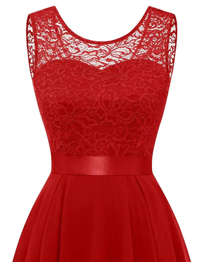 Donatella - Bloemenjurk High-Low Bruidsgast Jurk