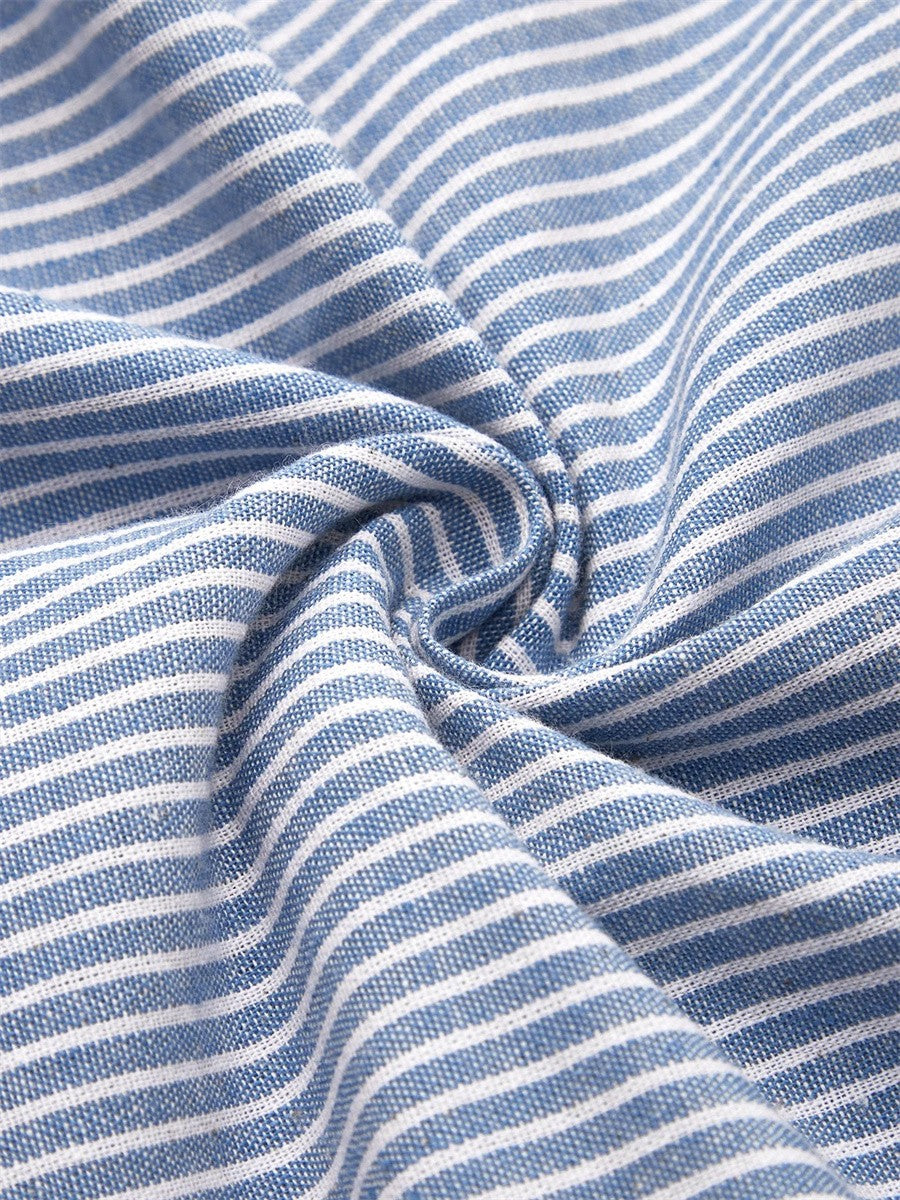 Serenata - Dames Jurk Gestreepte Button Midi