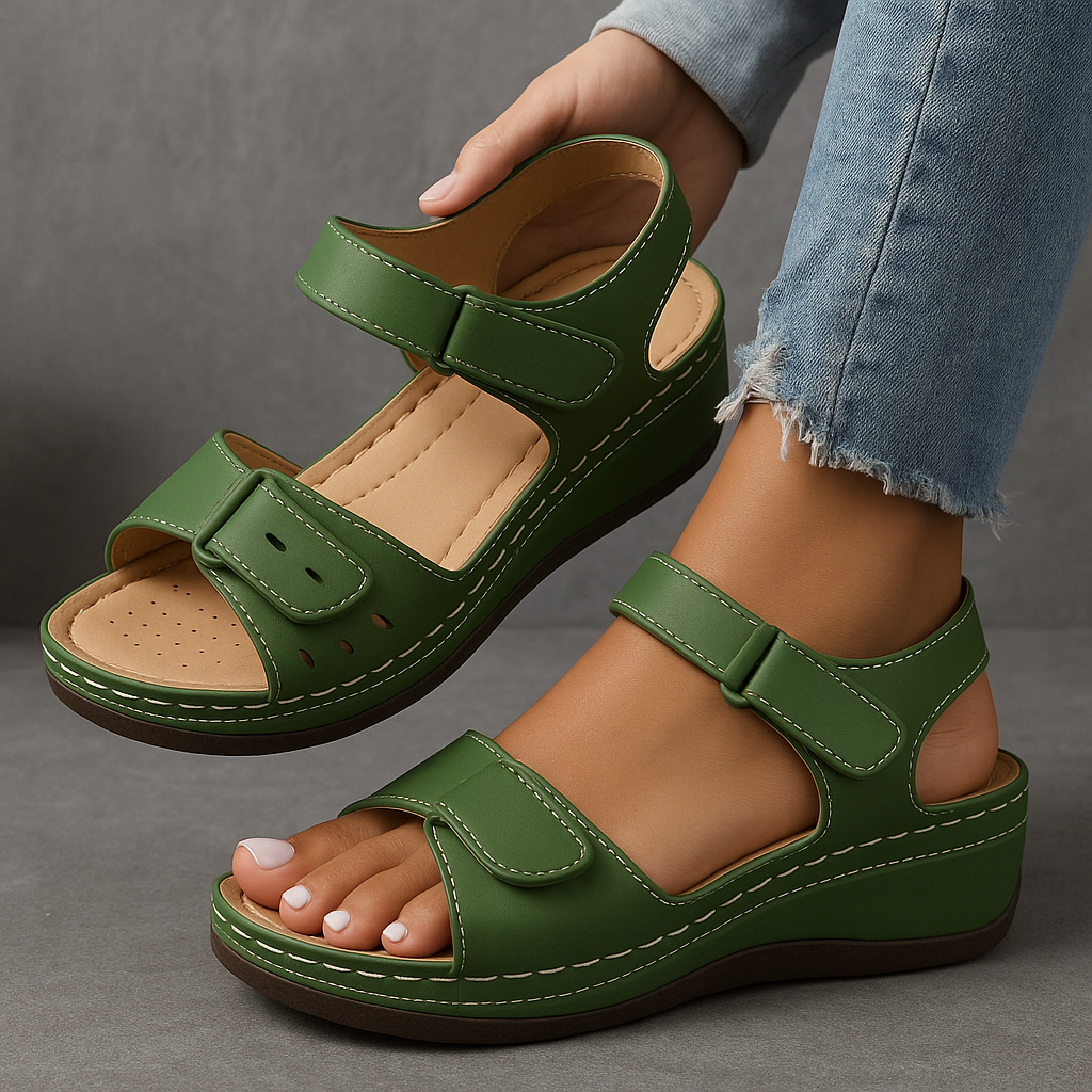 Zinovia – Orthopedische Sandalen met Wedge Hak