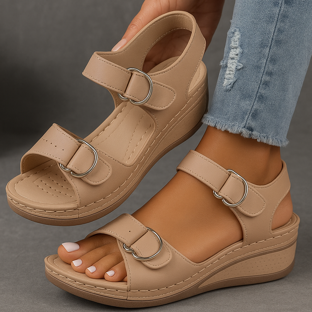 Zinovia – Orthopedische Sandalen met Wedge Hak