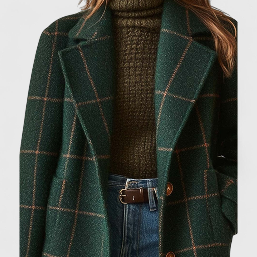 Nora - Stijlvolle Lange Button-Down Jas