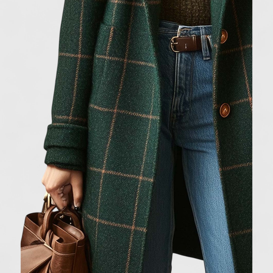 Nora - Stijlvolle Lange Button-Down Jas