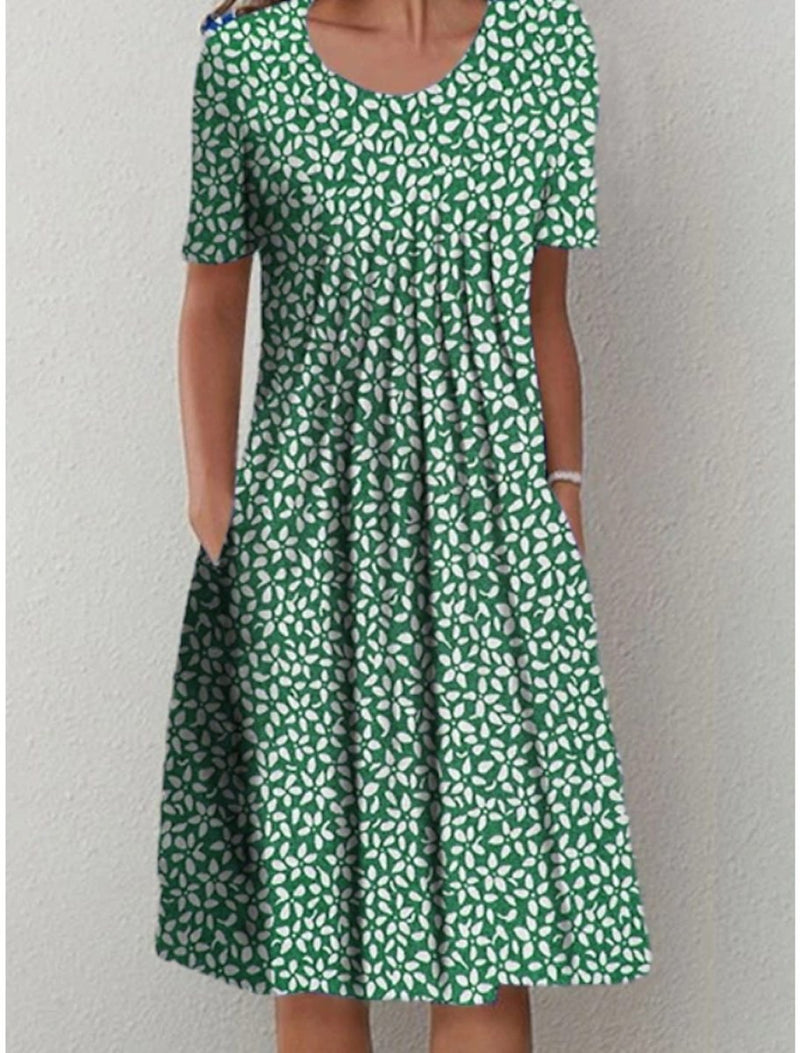 Elisa - Praktische elegantie bloemen jurk