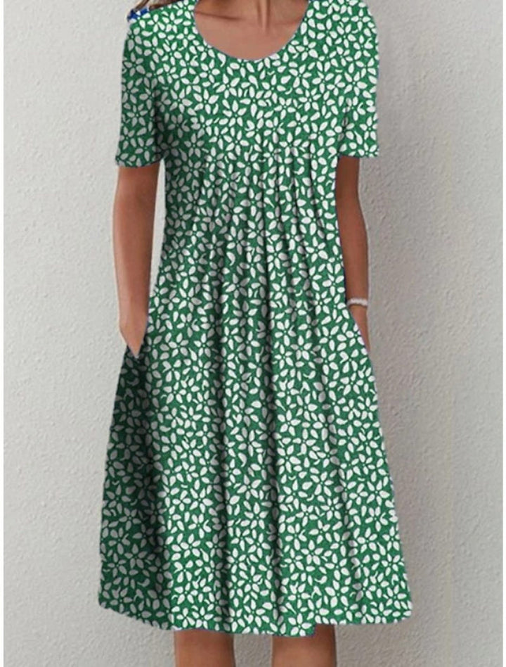 Elisa - Praktische elegantie bloemen jurk