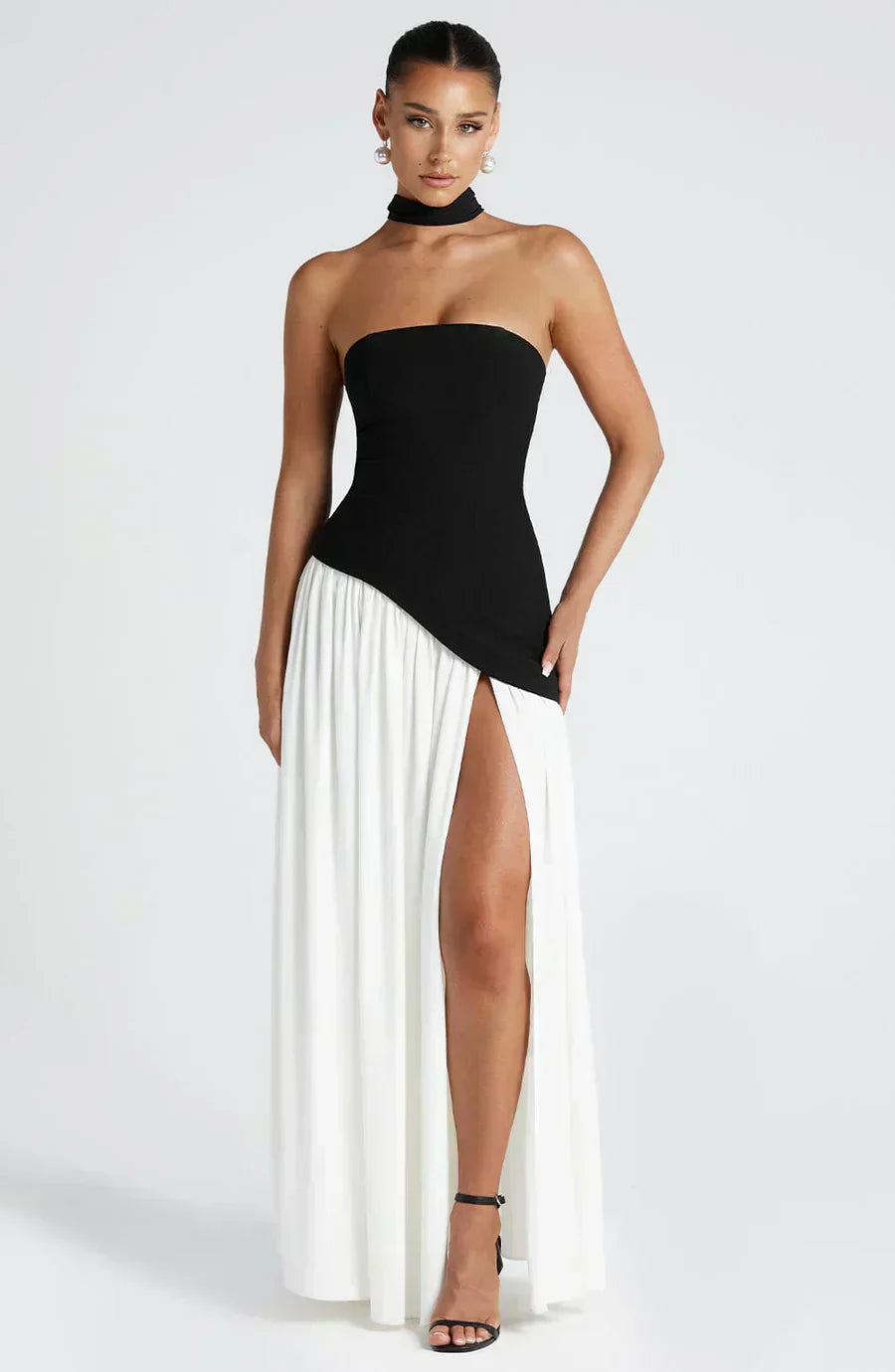 Esmee - Elegante Asymmetrische Maxi Jurk