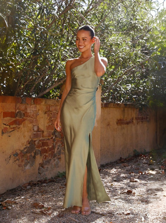 Adelpha – Dames Lente One-Shoulder Maxi Jurk