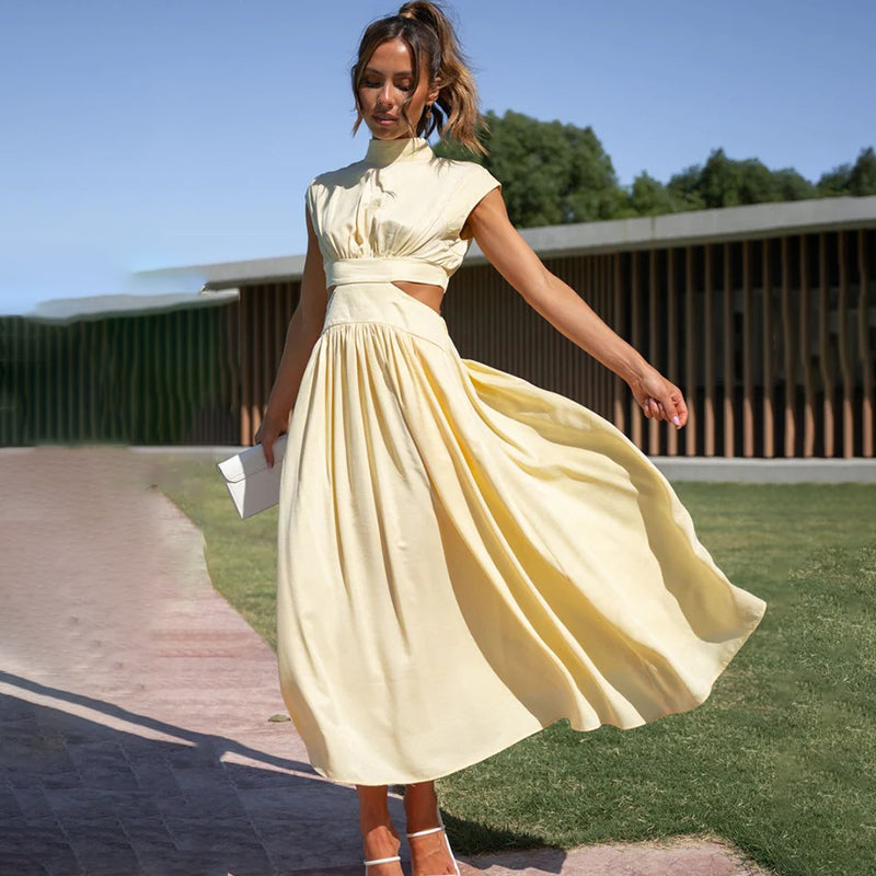 Nerina - Dames Jurk Cut Out Maxi
