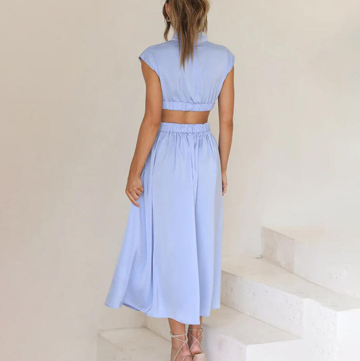 Nerina - Dames Jurk Cut Out Maxi